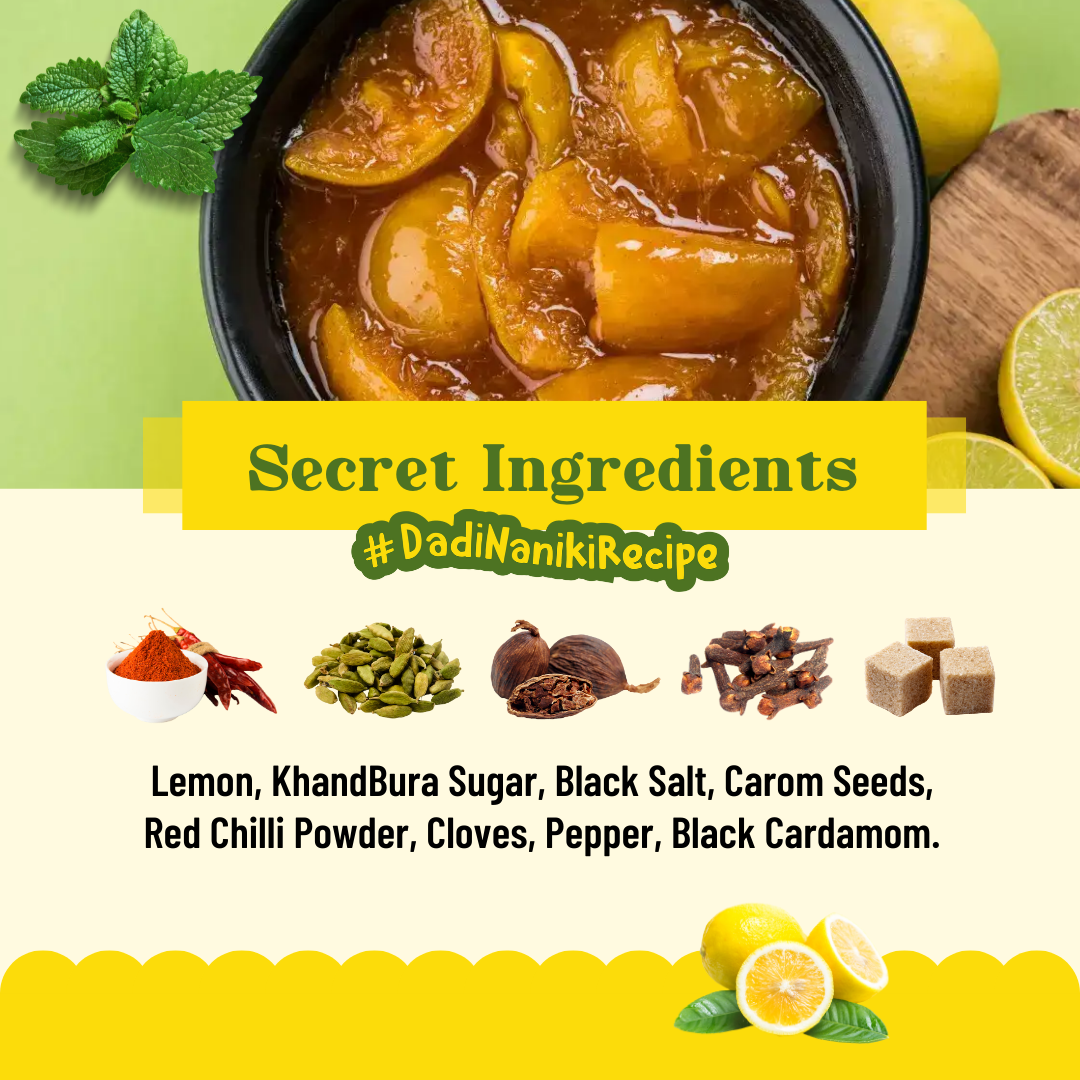 Momade Miracles Lemon Pickle Without Oil | Khatta Meetha Flavor | Made With Fresh Lemons | Homemade Sweet & Sour lemon Pickle | Nimbu Ka Achaar | Traditional Recipe (800 gm)