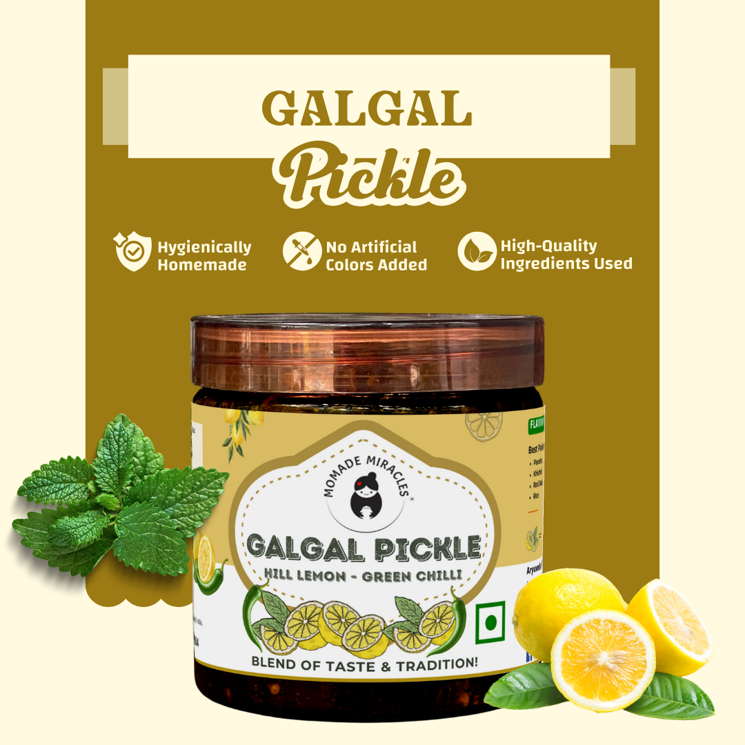 Galgal Green Chilli Mixed Pickle | Homemade Galgal Ka Achaar with Green Chilies