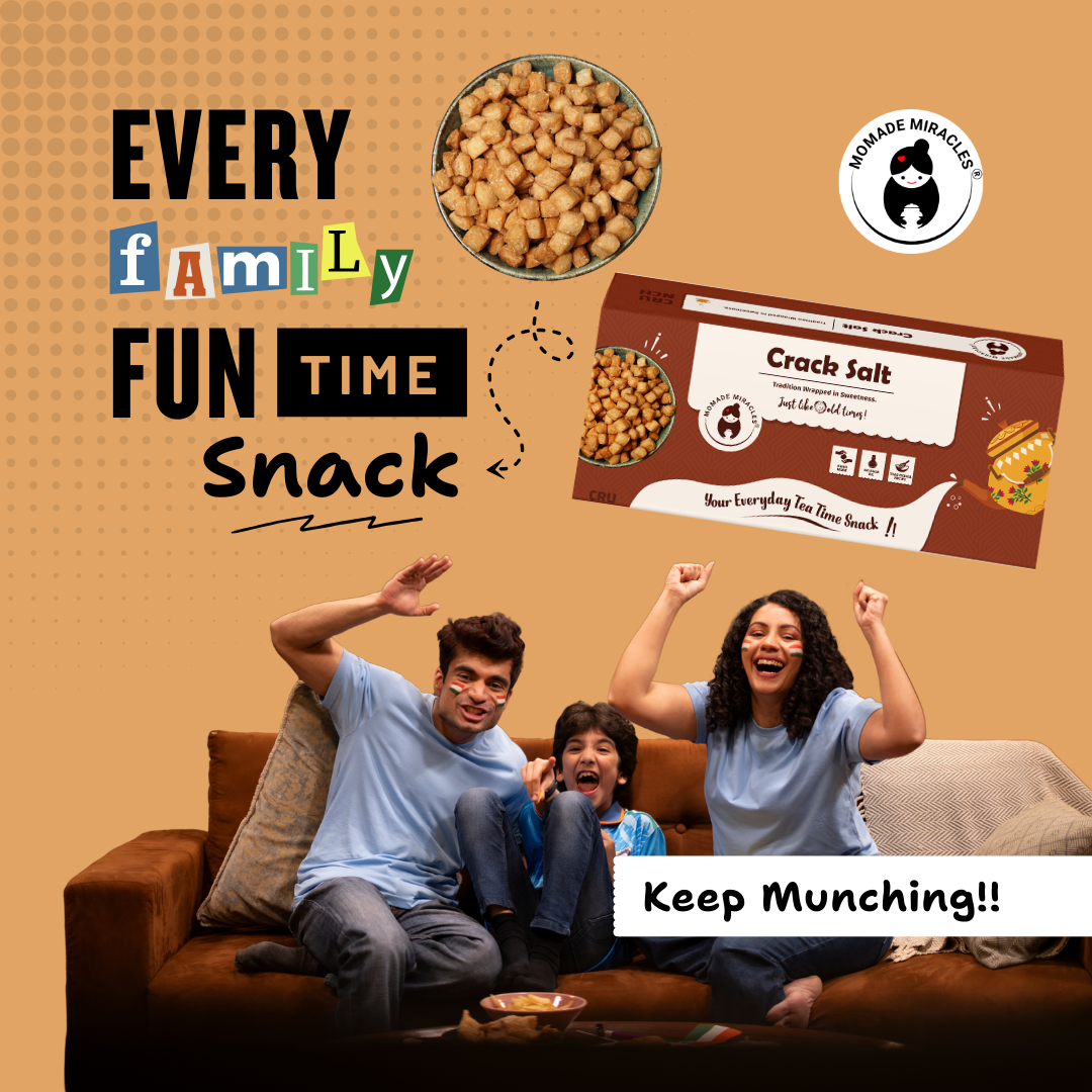 Momade Miracles Crack Salt 330g | Namkeen & Savouries | Ready to Eat Traditional Indian Snacks | Party Snacks | Tasty Crispy & Crunchy Snacks | Tea Time Healthy Snacks with No Palm Oil