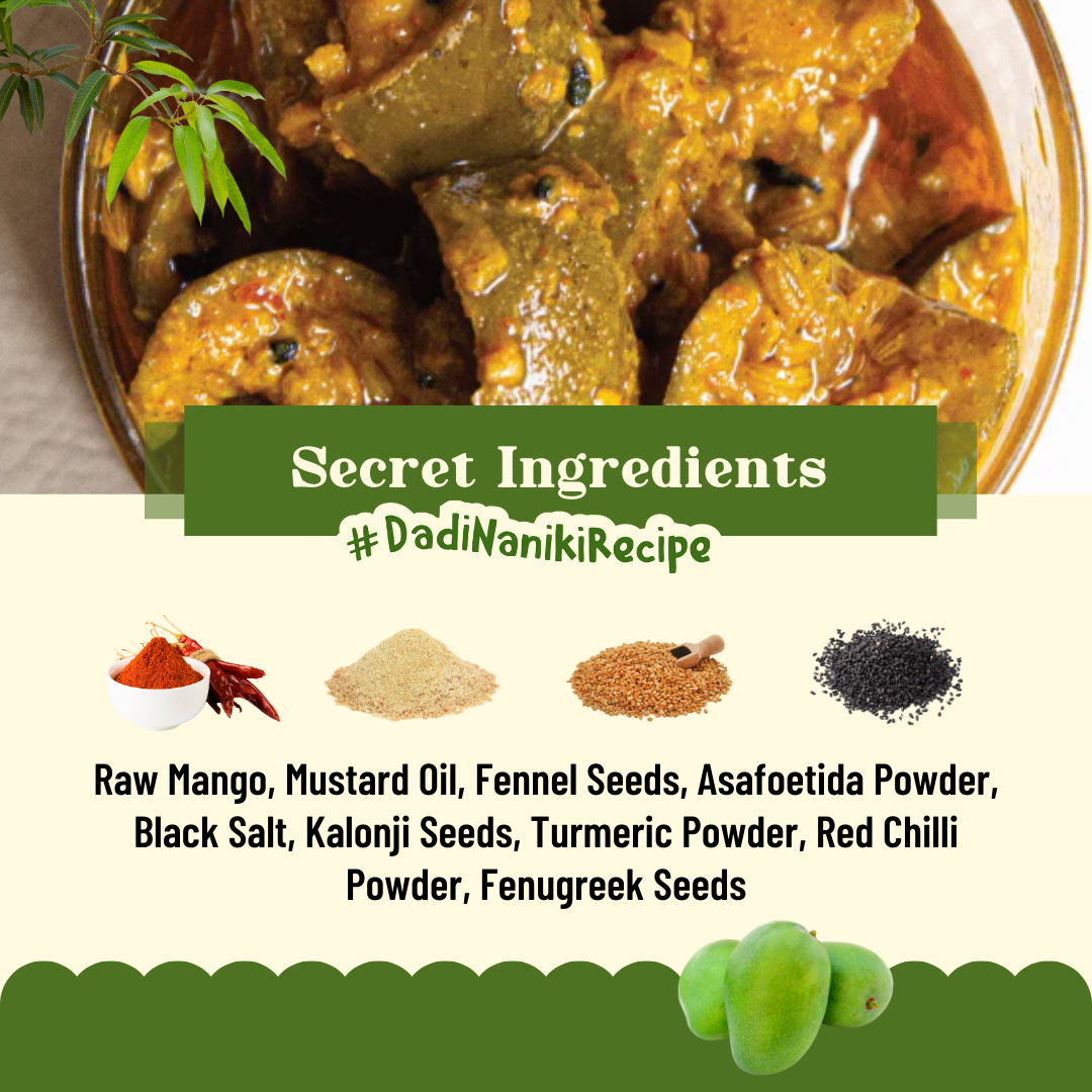 Momade Miracles Punjabi Mango Pickle | Aam Ka Achar With Mustard Oil, 800gm | 100% Organic Homemade Mango Pickle