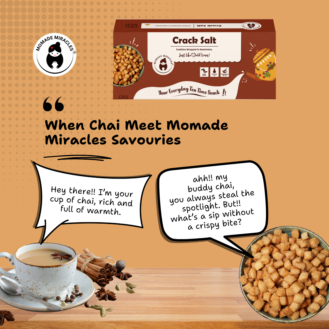 Momade Miracles Crack Salt 330g | Namkeen & Savouries | Ready to Eat Traditional Indian Snacks | Party Snacks | Tasty Crispy & Crunchy Snacks | Tea Time Healthy Snacks with No Palm Oil