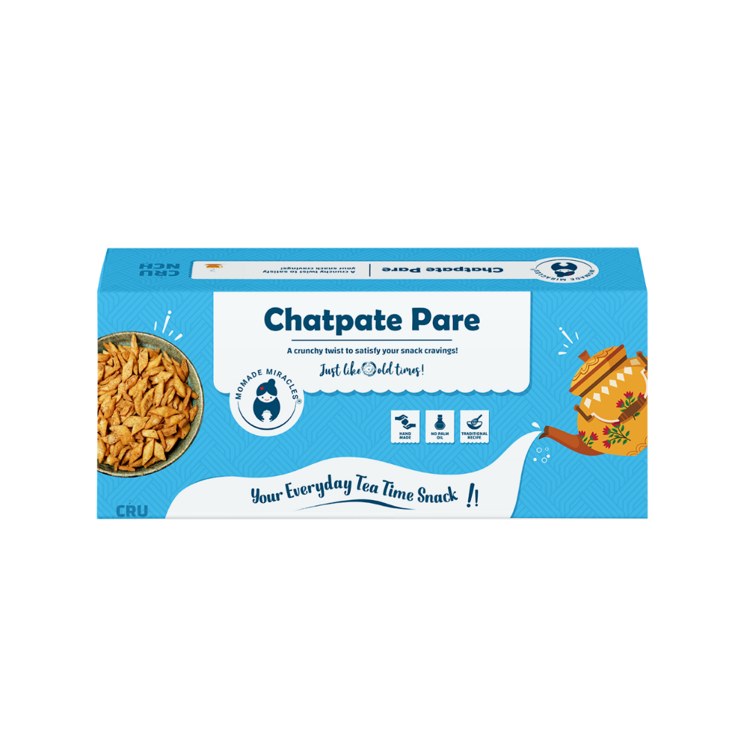 Momade Miracles Chatpate Pare 330g | Namkeen & Savouries | Ready to Eat Indian Snacks | Tasty Crispy & Crunchy Pare | Tea Time Healthy Snacks with No Palm Oil