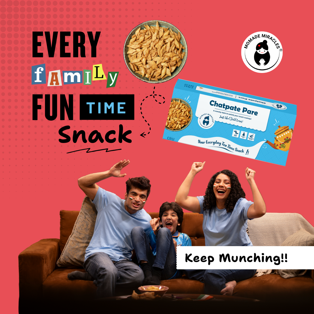 Momade Miracles Chatpate Pare 330g | Namkeen & Savouries | Ready to Eat Indian Snacks | Tasty Crispy & Crunchy Pare | Tea Time Healthy Snacks with No Palm Oil