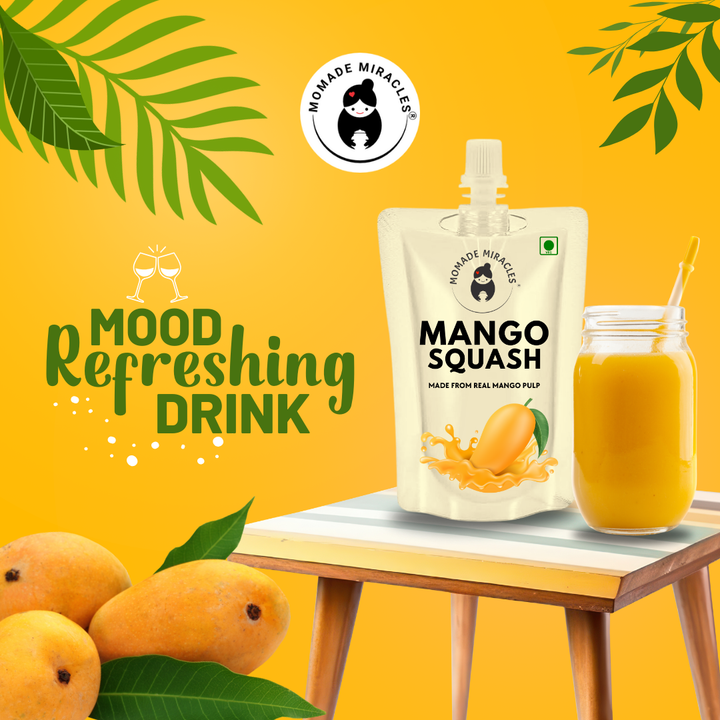 Mango Squash | Instant Refreshment Beverage | 500ml