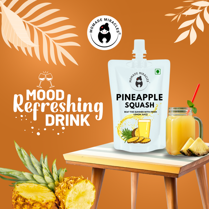 Pineapple Squash | Instant Refreshment Beverage | 500ml