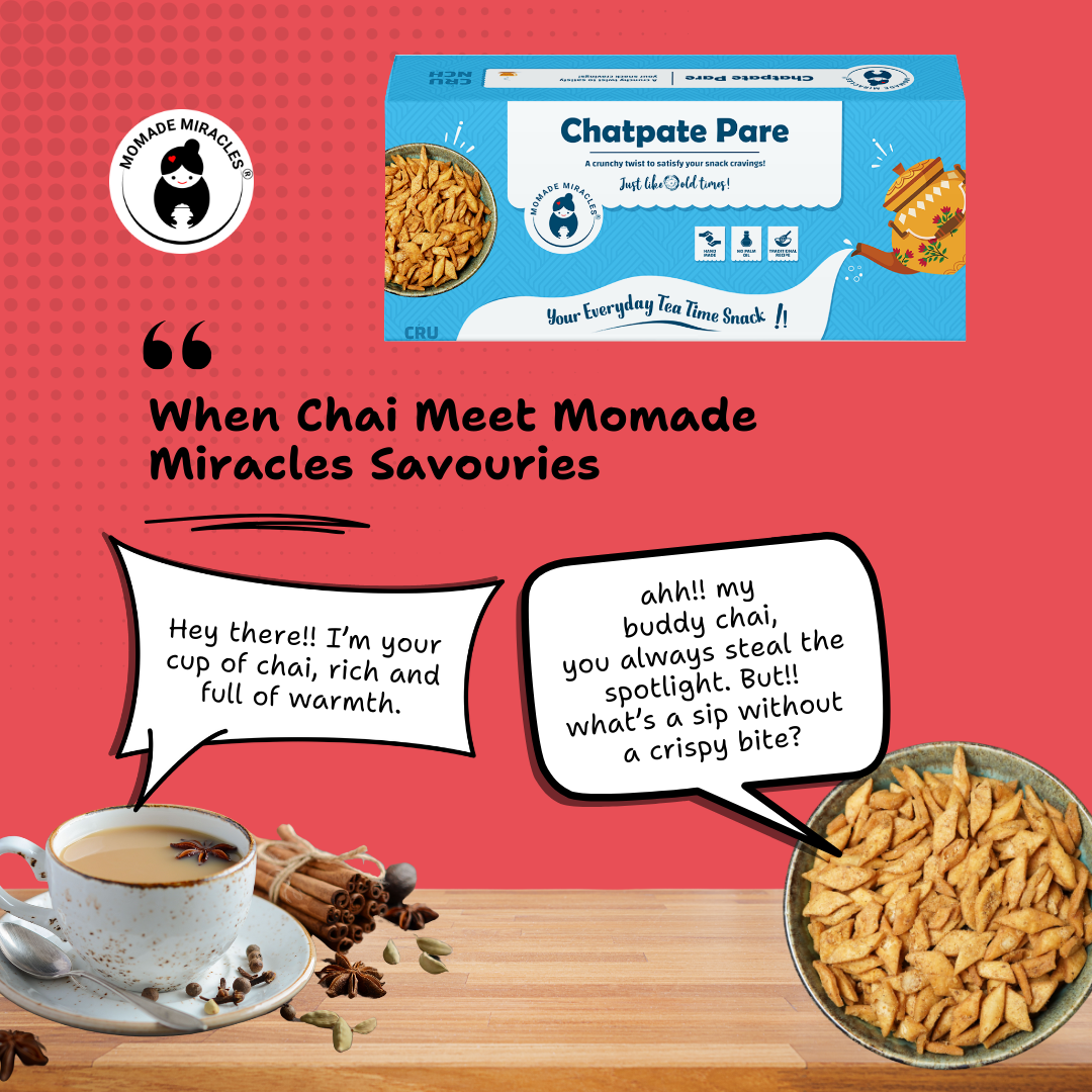 Momade Miracles Chatpate Pare 330g | Namkeen & Savouries | Ready to Eat Indian Snacks | Tasty Crispy & Crunchy Pare | Tea Time Healthy Snacks with No Palm Oil