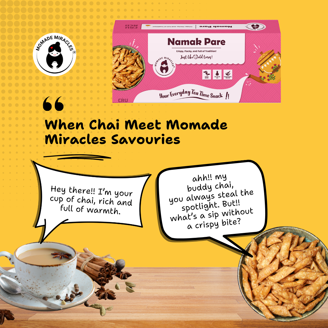 Momade Miracles Namak Pare 330g | Long Matar Namkeen with No Palm Oil | Namakpara Tea Time Snack | Delicious Festive Namak Para | Ready to Eat Indian Snacks | Namkeen & Savouries | Tasty Crispy & Crunchy Snacks |