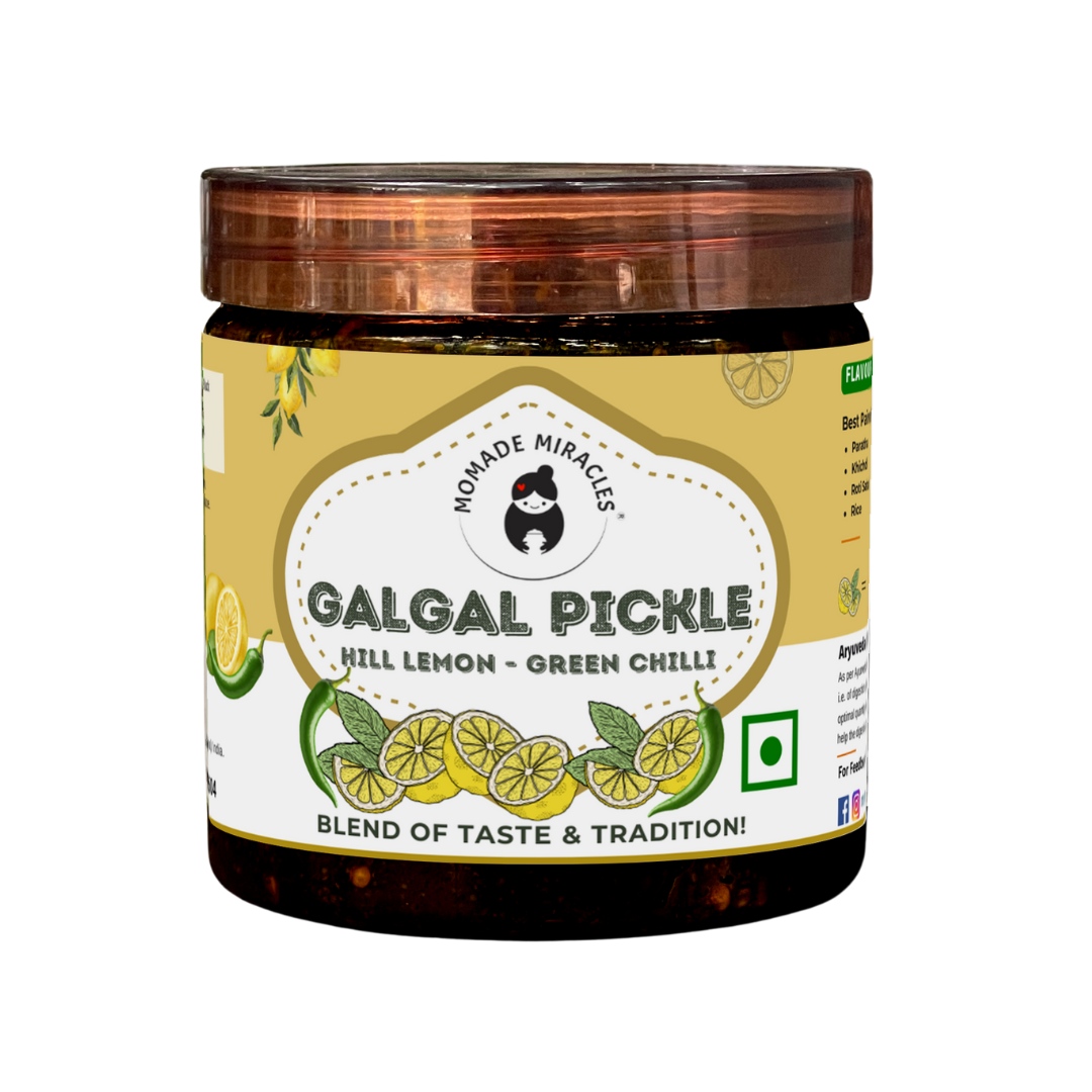 Galgal Green Chilli Mixed Pickle | Homemade Galgal Ka Achaar with Green Chilies