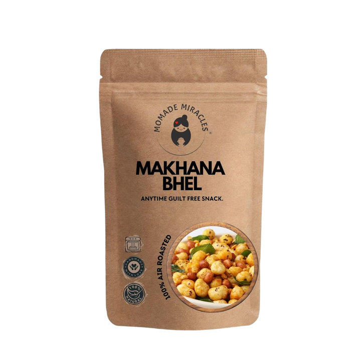 Momade Miracles Makhana Bhel 180g  | Makhana (Foxnut) | Diet Mixture Namkeen | Gluten free | Namkeen & Savouries | High Protein Party Snack | Delightfully Ready to Eat Snacks Visit the Momade Miracles Store