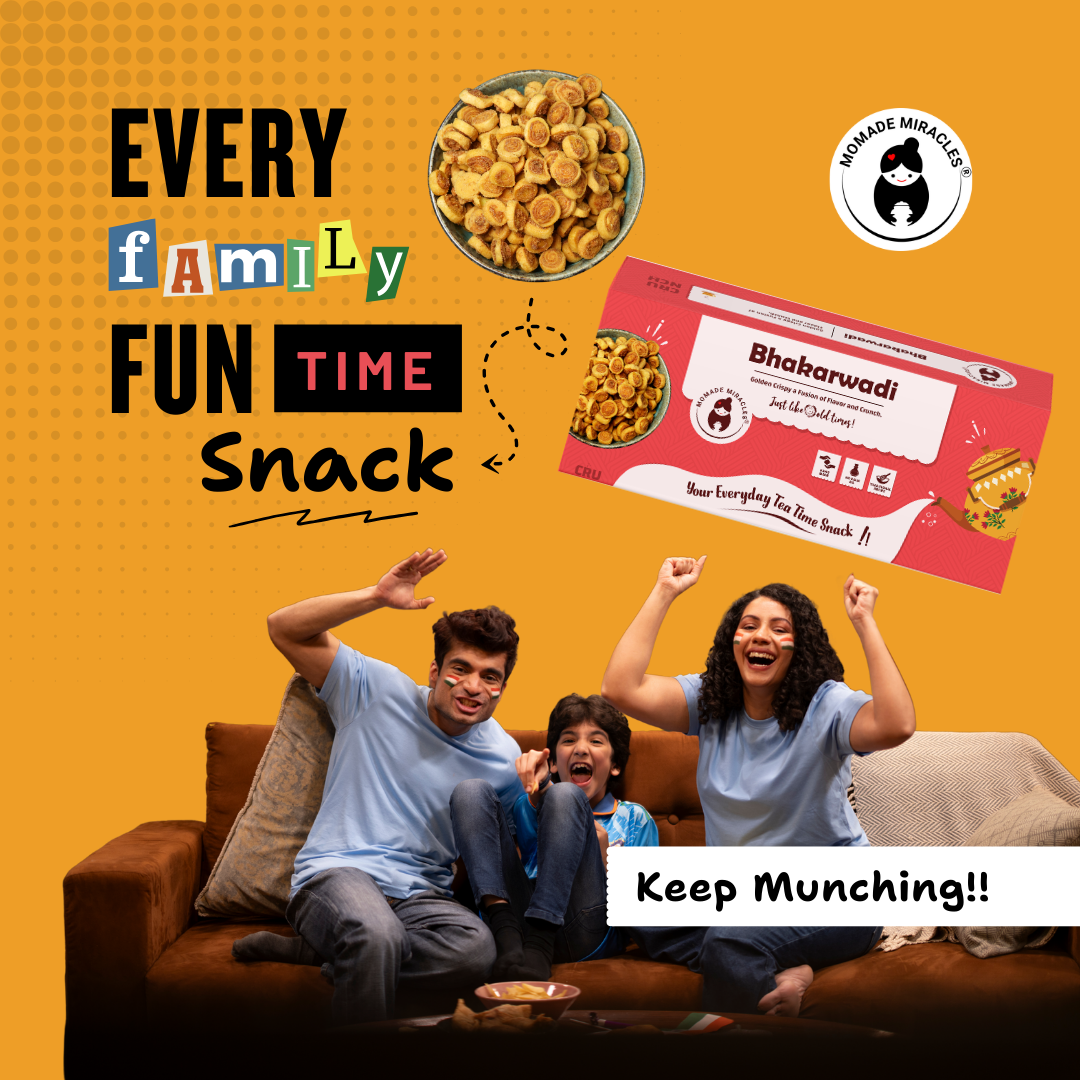 Momade Miracles Bhakarwadi 330g | Crunchy, Light and Flavourful | No Artificial Colors & Preservatives | No Palm Oil used | Traditional Indian Snacks | Namkeen and Savouries