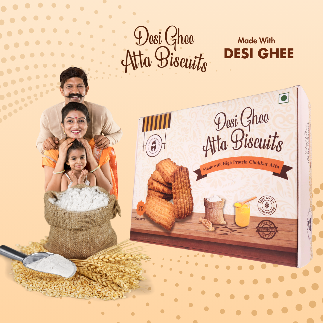 Desi Ghee Atta Biscuits | Premium Handmade