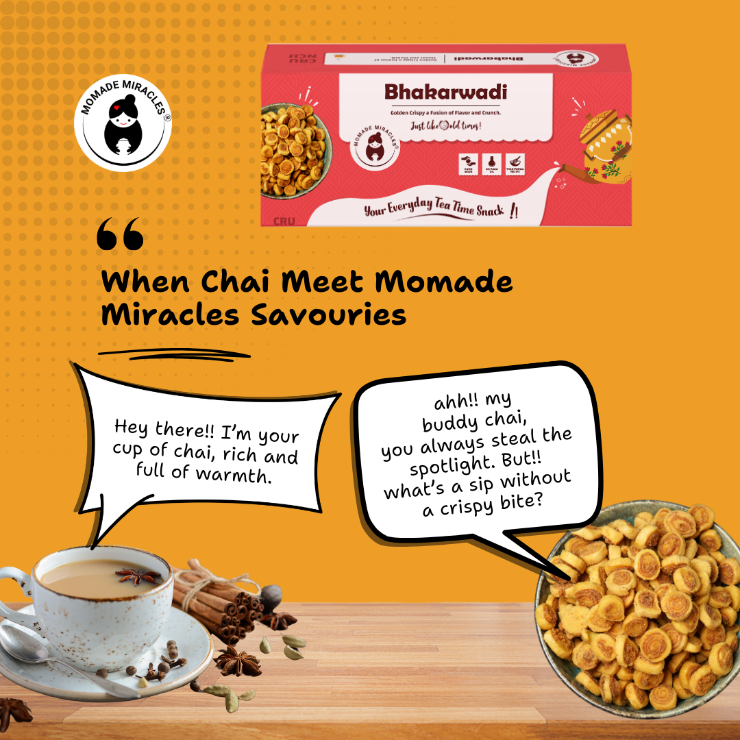Momade Miracles Bhakarwadi 330g | Crunchy, Light and Flavourful | No Artificial Colors & Preservatives | No Palm Oil used | Traditional Indian Snacks | Namkeen and Savouries