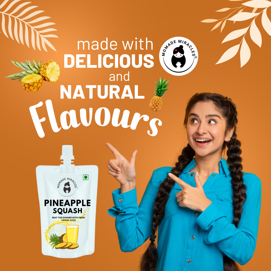 Pineapple Squash | Instant Refreshment Beverage | 500ml