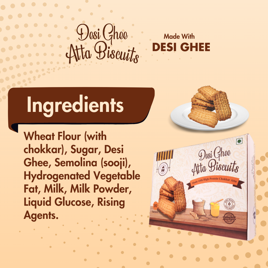 Desi Ghee Atta Biscuits | Premium Handmade