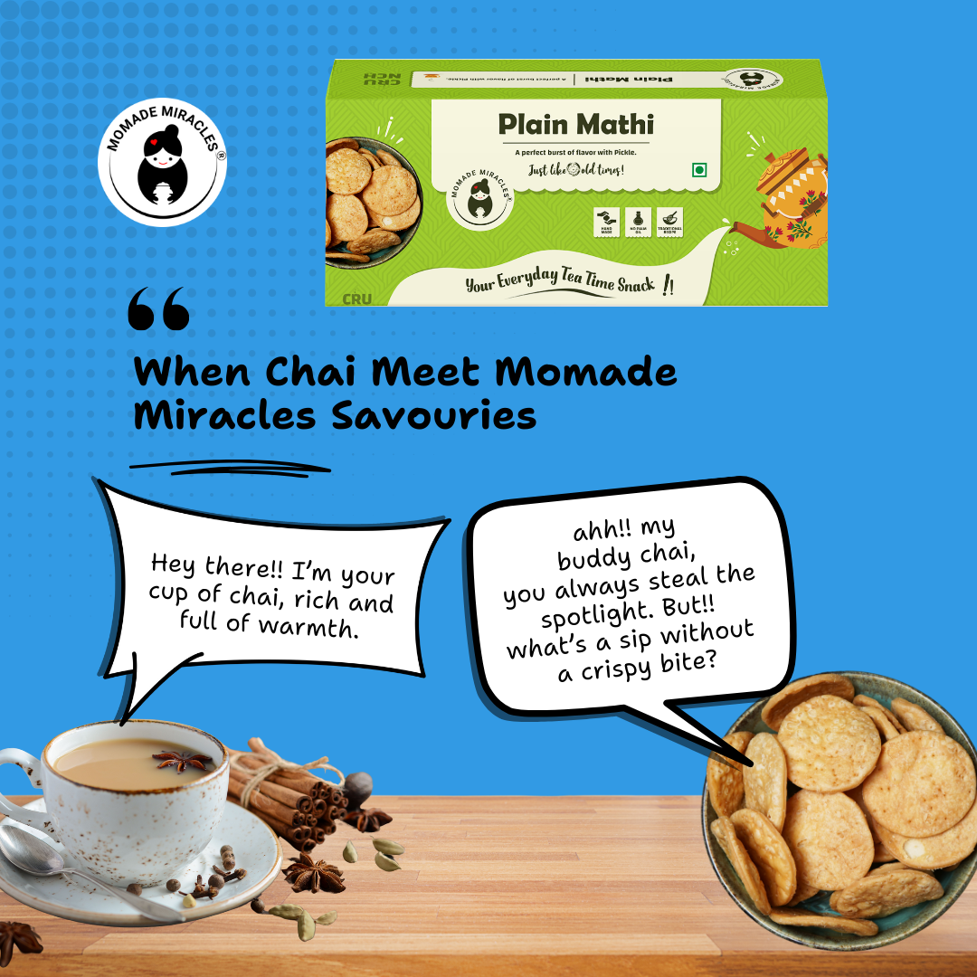 Momade Miracles Plain (Feeki) Mathi with Pickle 330g | Indian Tea Time Snack | Namkeen & Savouries | No Palm Oil | Feeki Mathri with mango pickle | Delightfully Ready to Eat Snacks | Traditional Mathi