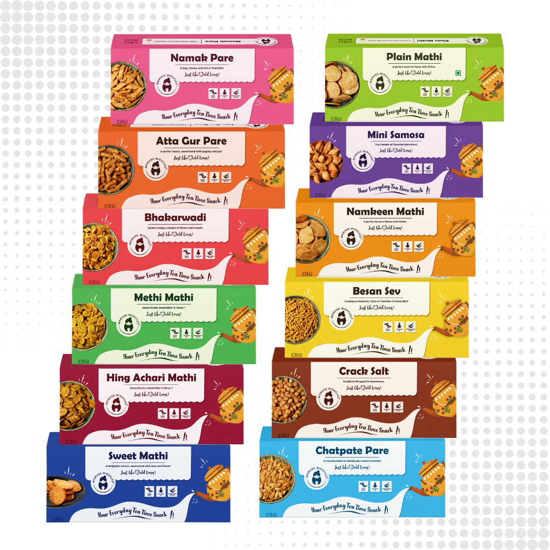 Momade Miracles Chatpate Pare 330g | Namkeen & Savouries | Ready to Eat Indian Snacks | Tasty Crispy & Crunchy Pare | Tea Time Healthy Snacks with No Palm Oil