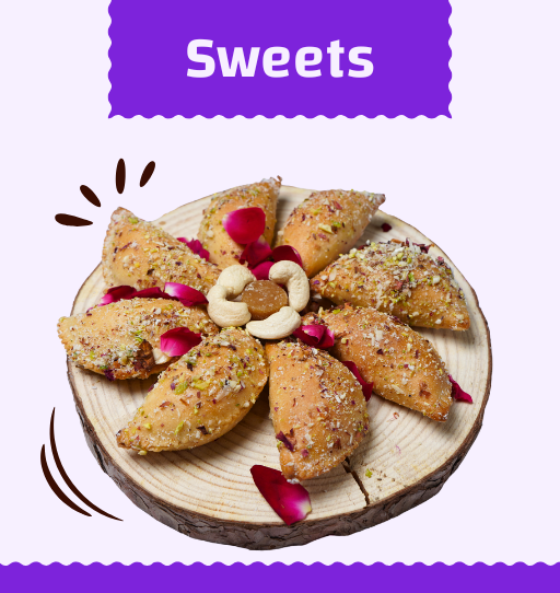baked gujiya with jaggery filling (400gm)