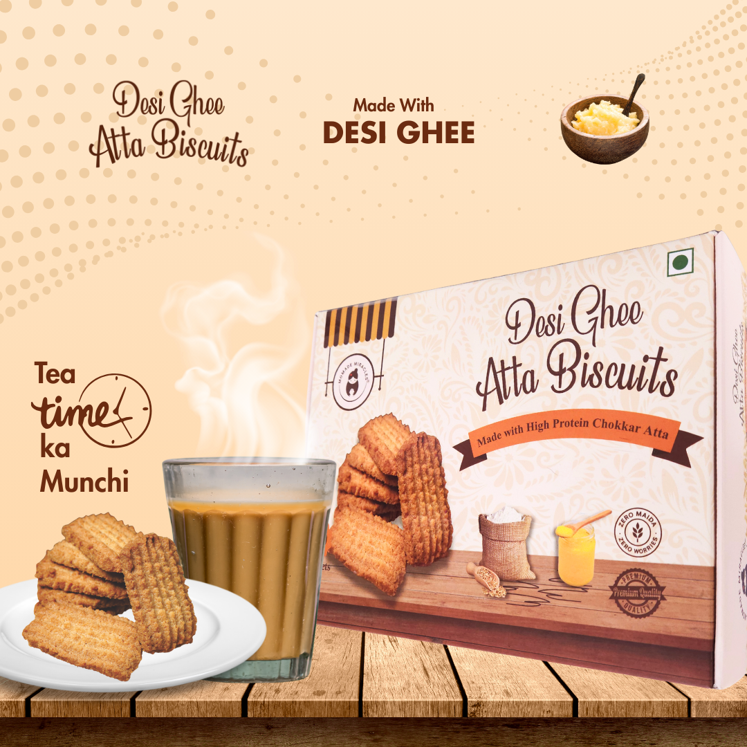 Desi Ghee Atta Biscuits | Premium Handmade