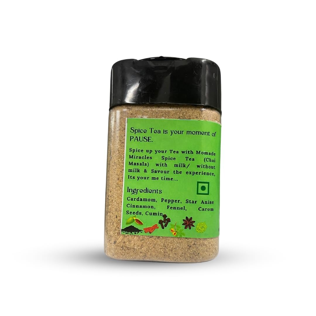 Momade Miracles Chai Masala - Immunity booster Tea Powder - 100% Natural Ingredients 100 gm - No Preservatives (Digestive Chai Masala)